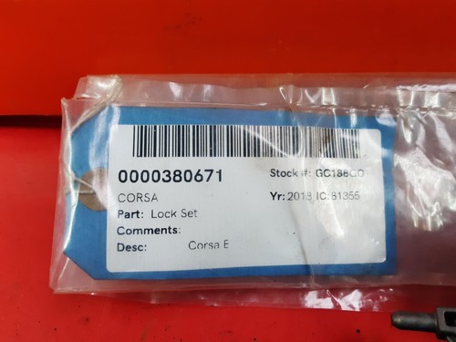2018 VAUXHALL CORSA Lock Set - Picture 4 of 4