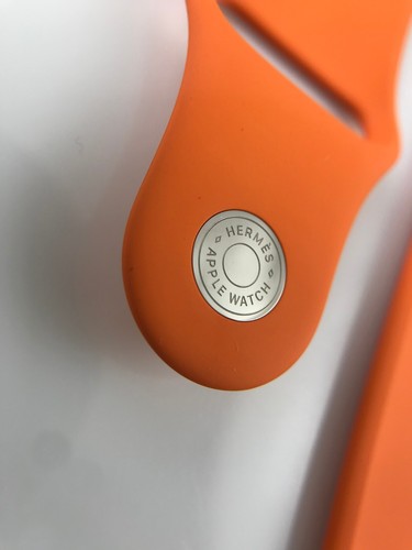 z wadą Oryginalny zegarek Apple Watch Hermes Sport Band 38mm 40mm 41MM 42MM Pomarańczowy - Zdjęcie 5 z 14