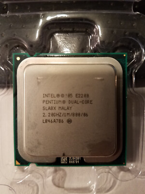 Intel Dual-Core E2200 1 MB L2 Cache 2 Core FSB 800 2.2 GHz Socket 775 CPU SLA8X