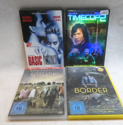 DVD Konvolut Basic Instinct, Timecop 2, Border, Schande [DVD-1021]