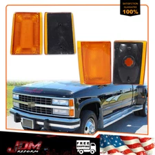 For 1988-1993 C K 1500 2500 3500 Suburban Blazer Amber Upper & Lower Side Marker