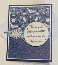 Stampin Up SYMPATHY COMFORT Encourage DIY Card Kit Countryside Inn DSP Qty 4