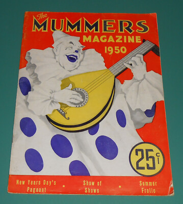 Vtg 1950 Mummers Magazine Philadelphia PA Parade History Pics Clown Pageant