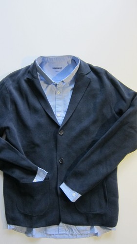 Esprit Hombre Chaqueta de Tejer Blazer L, XL Azul Oscuro Algodón, Elegante, Blazer de Tejer - Imagen 10 de 13