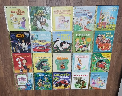 Little Golden Books Lot of 20 Disney Vintage Classic & Modern Mix