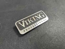 Viking Professional OEM 4 1/2" x 1 7/8" Metal Emblem Logo Badge Nameplate Trim