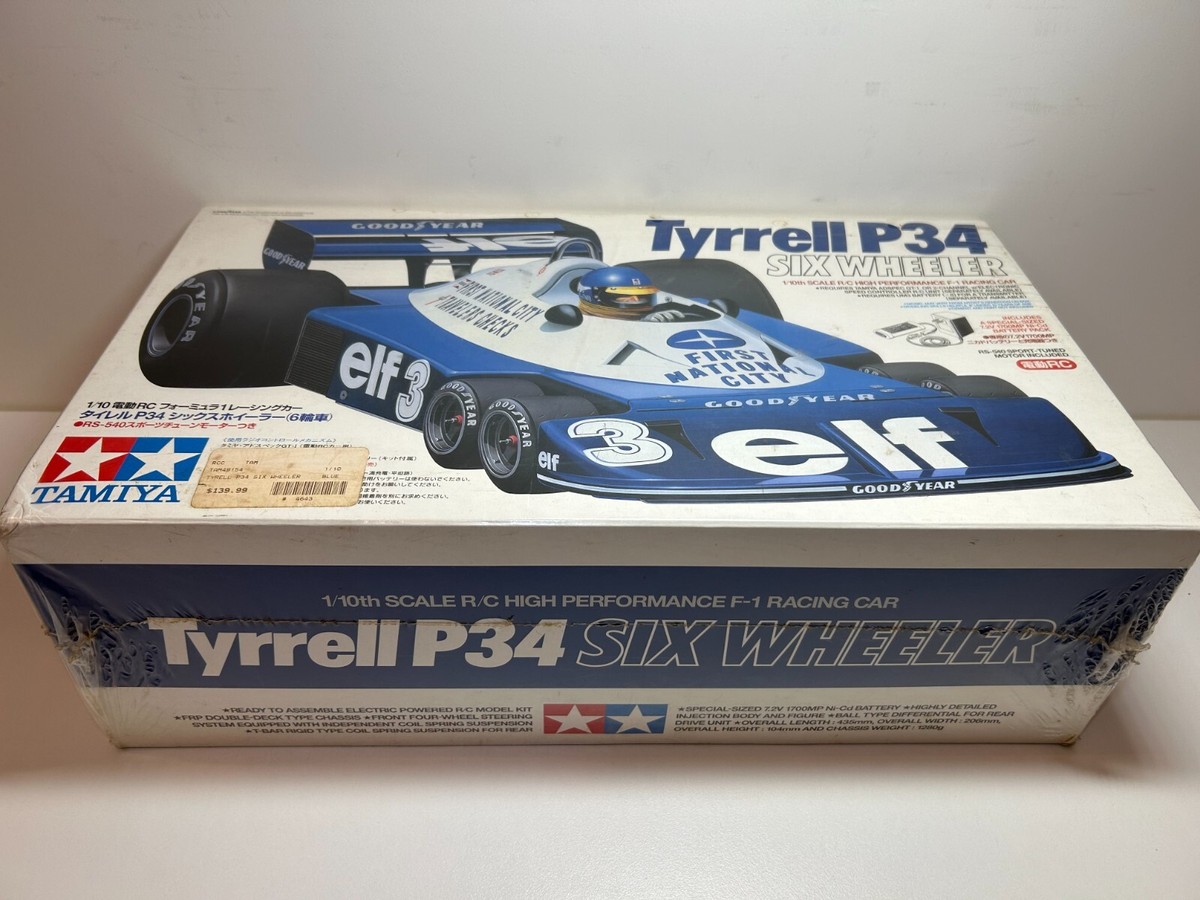 Vintage Tamiya Tyrrell P34 SIX WHEELER 49154 Factory Sealed
