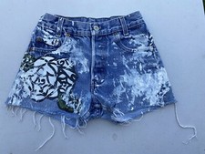 1970S To 1980S Levi  s Cut Off Shorts Custom Waist 22  