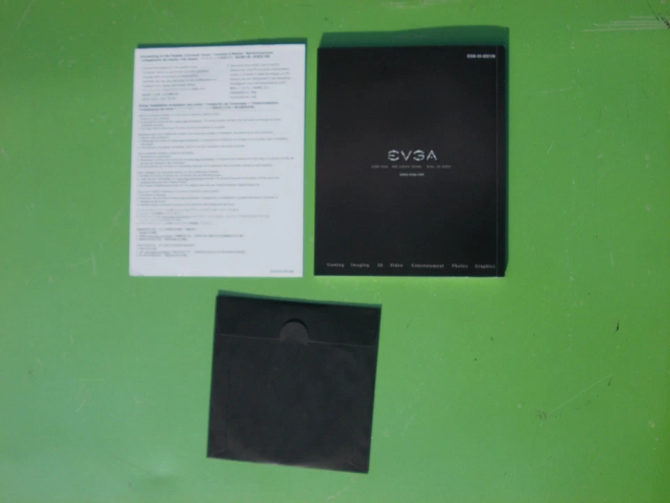 EVGA GRAPHICS CARD USER GUIDE GEFORCE GTX 10/900 SERIES W/ INSTALLATION DISC DVD - Image 2 of 4