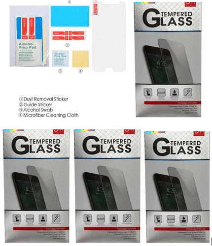 5 x Hartglas Displayschutzfolie für Galaxy J7 2018 J737P / J7 Refine / Krone - Bild 1 von 4