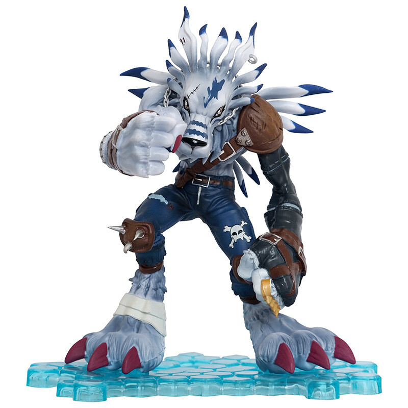 Anime Digimon Adventure Were Garurumon 7inch PVC Standing