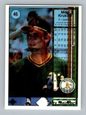 Von Hayes Terry Steinbach Mike Krukow 1989 Upper Deck Freak Overprint Error 