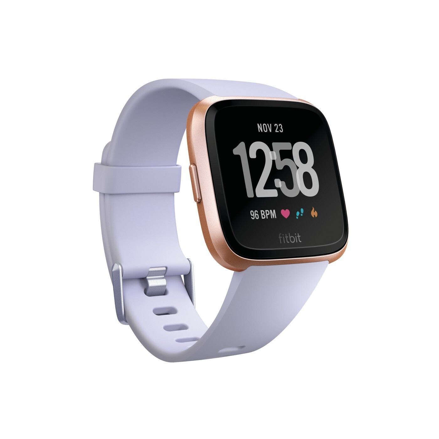 Fitbit Versa Fitness Activity Tracker Periwinkle/Rose Gold for