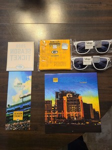 packers ticket decal sunglasses calendar holder window season items