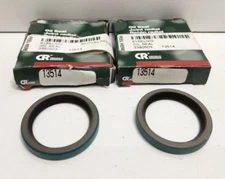 LOT OF 2 NEW OLD STOCK! CHICAGO RAWHIDE 1-3/8" BORE X 1-3/4" OD OIL SEALS 13514