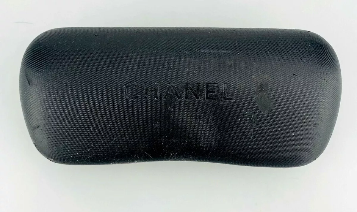 Chanel Sunglasses Case Only Black Clamshell Hardcase Large Made in Italy  DAMAGED