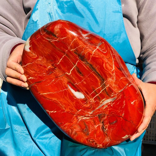 30.36LB Natural Red Jasper Quartz Hand Polishing Crystal Specimen - Picture 4 of 18