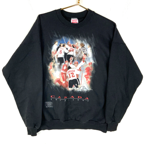 Vintage Team Canada Hockey Sweatshirt XL 1997 Paul Henderson 90s - 第 1/4 張圖片