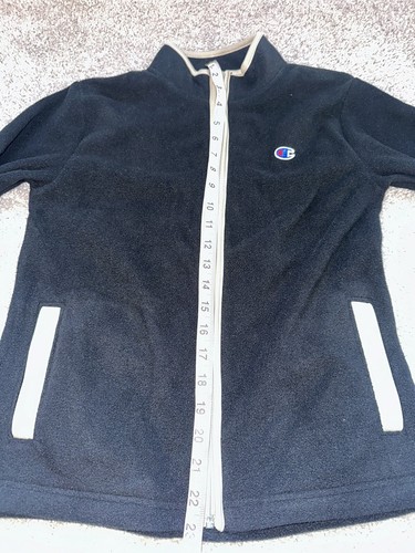 Champion Black Artic Cold Beige Youth Full Zip Fleece Jacket M (10/12) NWT - Picture 6 of 7