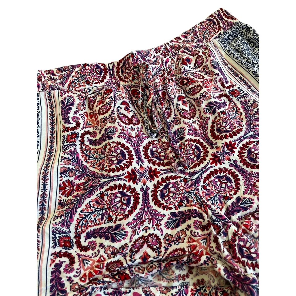 Шорты BeBop Lounge богемное с цветочным принтом пейсли размер большой - Изображение 2 из 3