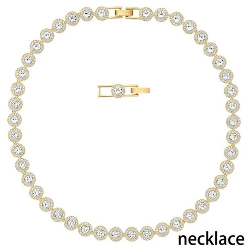 Set di gioielli da donna raffinati angeli di lusso collana bracciale anelli orecchino romantico- - Foto 3 di 65