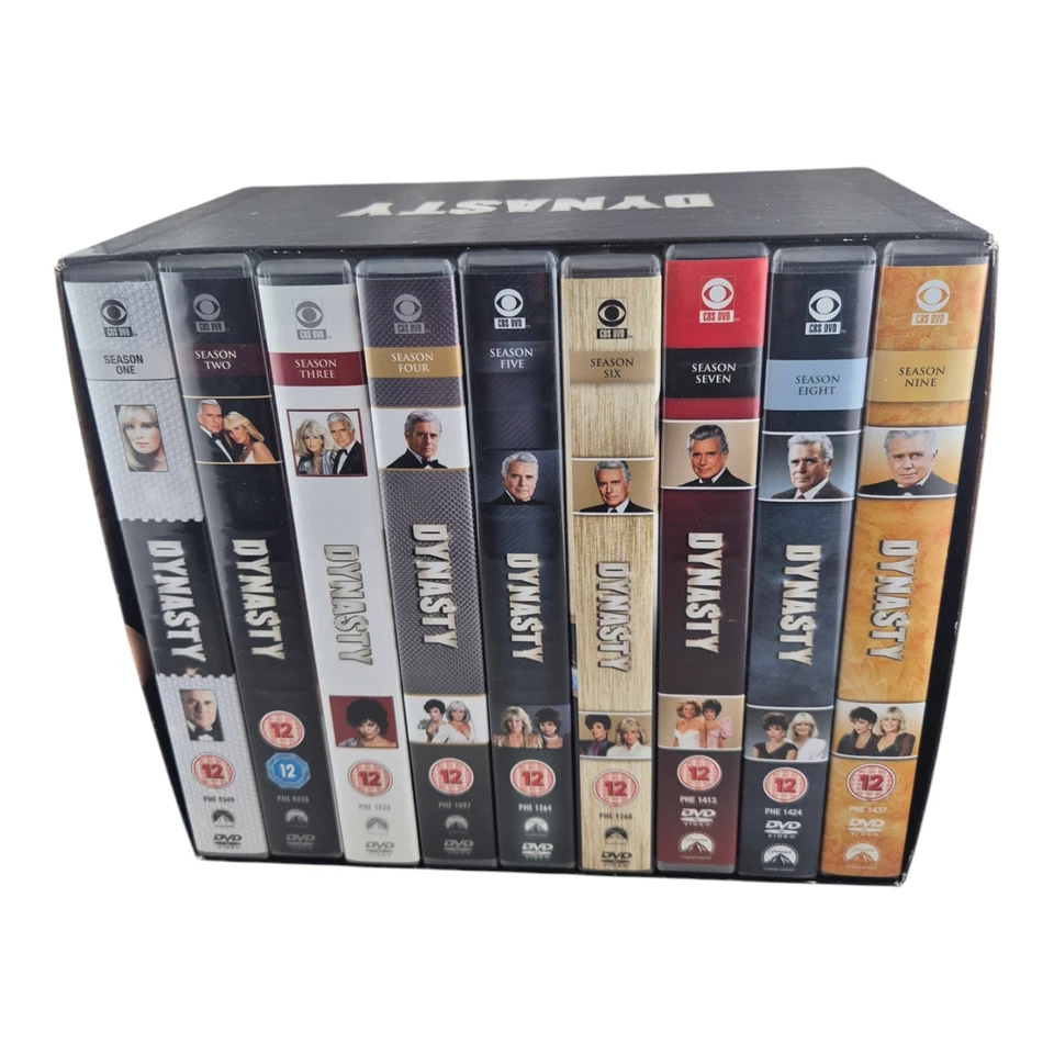 Dynasty: The Complete Series - Temporada 1-9 (DVD, Juego de 58 discos) PAL Región 2 En muy buena condición Foto 3 de 4