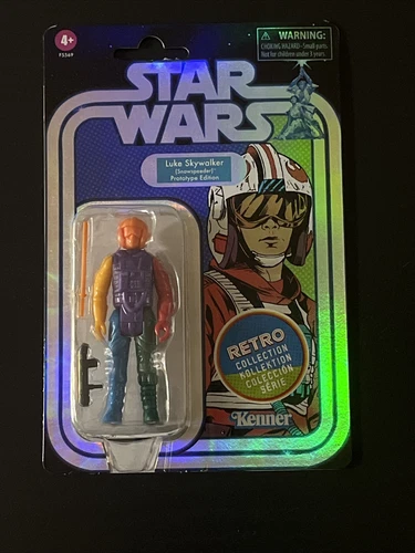 STAR WARS LUKE SKYWALKER Snow Speeder Retro Prototype Edition ORANGE Head NEW