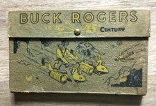 RARE Version 1930's Buck Rogers In The 25th Century Pencil Case w/8 Crayons