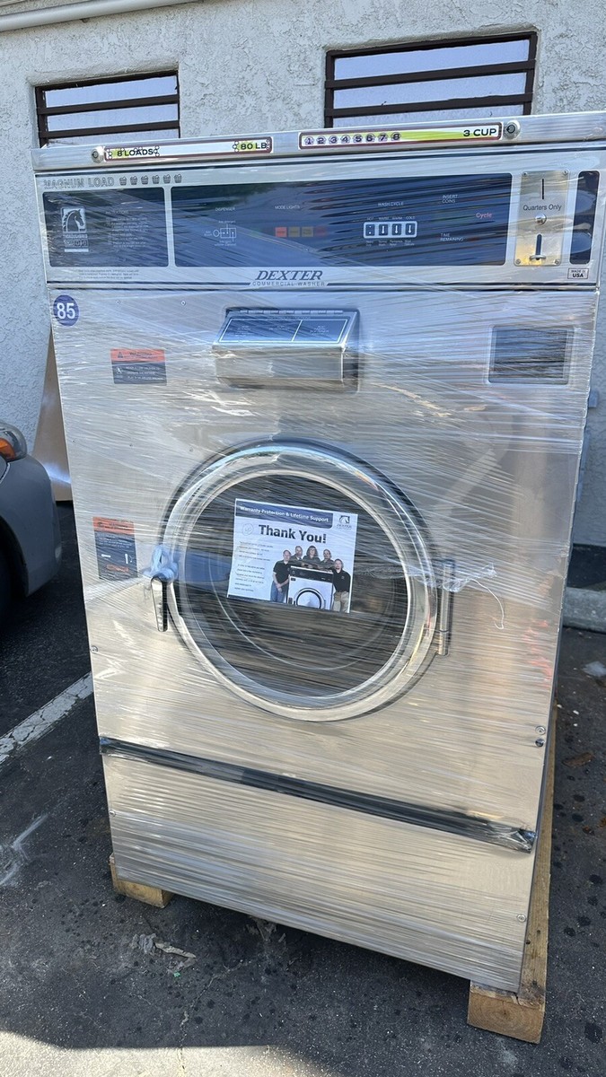 DEXTER T 1200FRONT LOAD WASHER COIN OP 80lbs 208-240V S/N