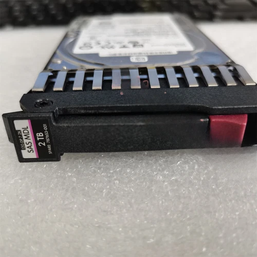 For HP J9F51A 787653-001 HPE MSA 12G 2TB SAS 7.2K SFF 2.5" 512e HDD Hard Drive - Afbeelding 2 van 2