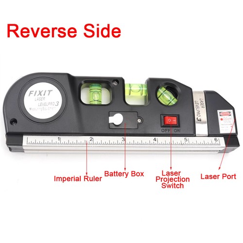 Spirit Level With Laser Level Multipurpose Levelling Wall Line Tool Measurement - Picture 3 of 11