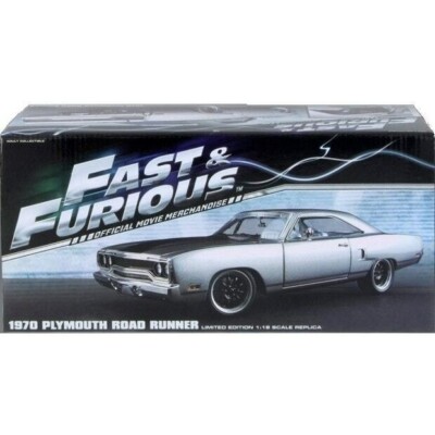 1970 PLYMOUTH ROAD RUNNER 426 HEMI FAST & FURIOUS SILVER GMP 1:18