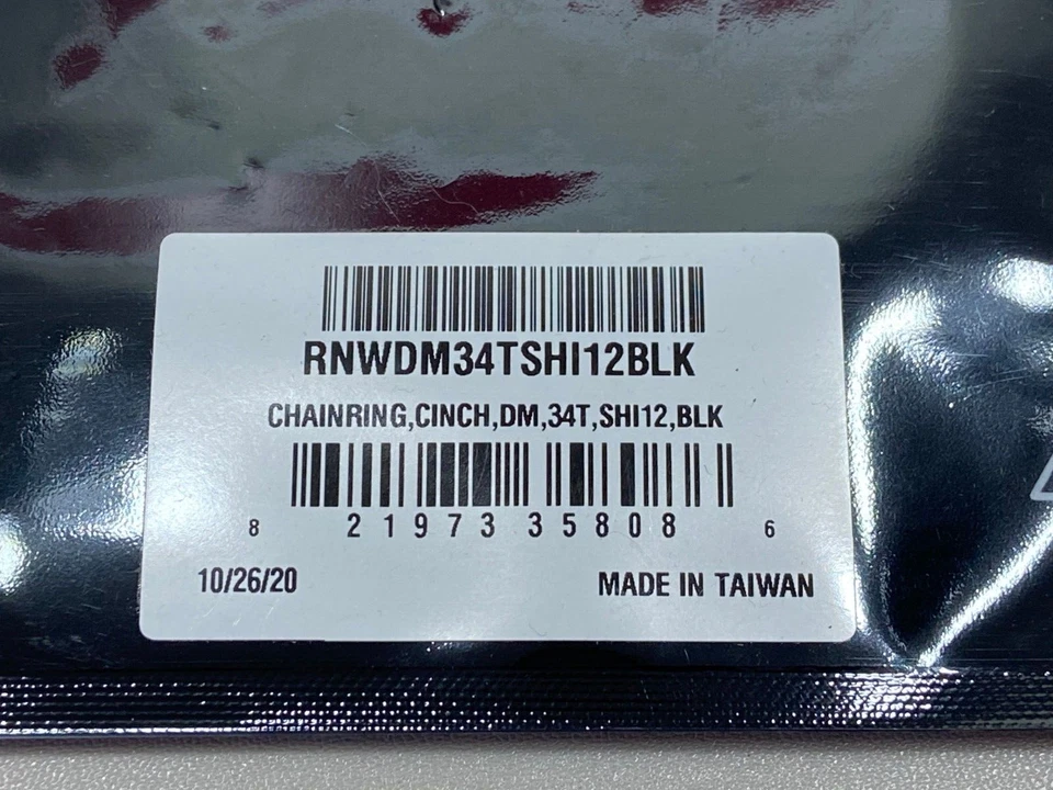 NEW Race Face Cinch Direct Mount Narrow-Wide Chainring 34t Shimano 12 Speed - Image 2 of 2