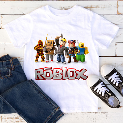 Roblox Gamers bedrucktes T-Shirt mit Rundhalsausschnitt #00197