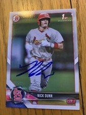 Nick Dunn 2019 Saint Louis Cardinals Signed Card
