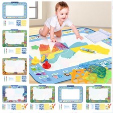 Large Magic Water Drawing Painting Mat Kids Aqua Doodle Board Toy +Pen 150x100cm