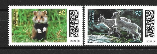 ALEMANIA, (R.F.A.). Año: 2021. Tema: FAUNA. BEBES DE ANIMALES.