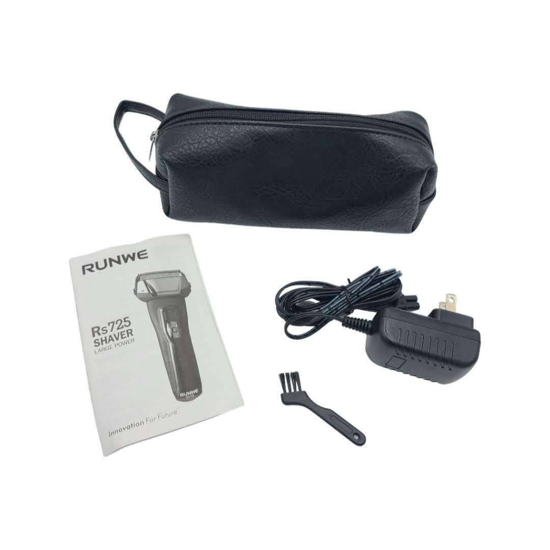 Runwe Rs725 Men's Electric Razor Cordless Foil Shaver with Pop-Up Beard Trimmer