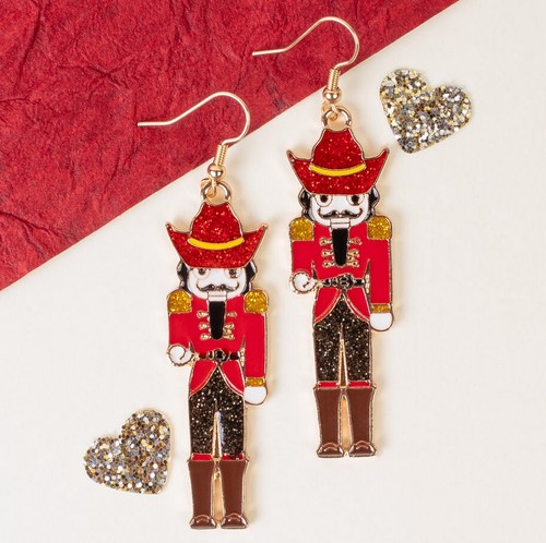 CHRISTMAS - Western Nutcracker Necklace with Bonus Earrings - 第 3/3 張圖片