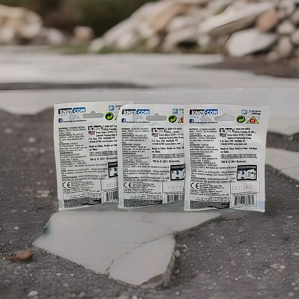 K’NEX Mario Kart Wii (2011) Mario, Luigi, Yoshi Lot Building Set New In Bag - Image 2 of 2