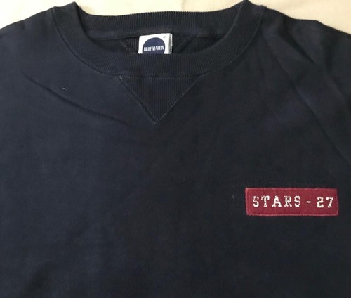 BLUE MARLIN Men’s Vintage CUBA STARS 27 Heavyweight Sweatshirt, Navy, Size M - Picture 3 of 5