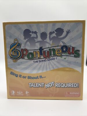Spontuneous Sing It or Shout It Talent NOT Required NEW SEALED