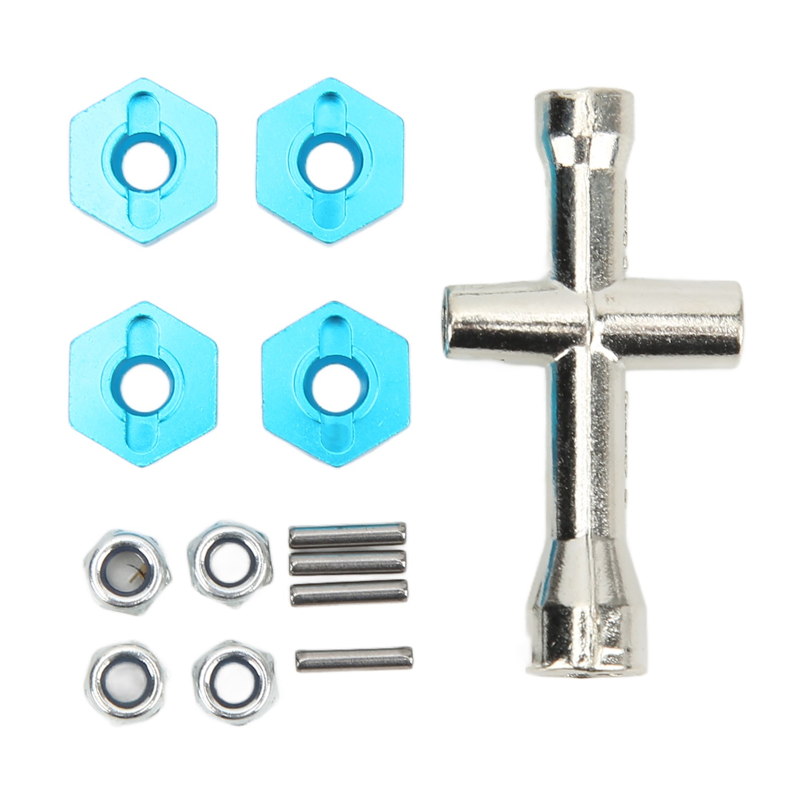 4PCS 1/10 RC Wheels Strong Cushioning High Abrasion Resistance RC Tires Rubber R