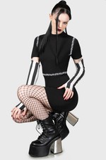Dress Round Neck Women New Goth Alternative