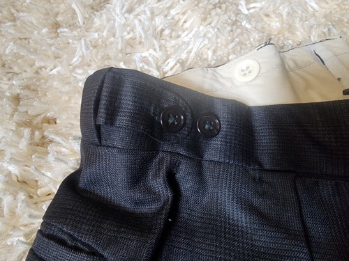 Ralph Lauren Purple Label Suit England Wool Black / Graphite Gray 42 36 x 30 - Picture 15 of 20