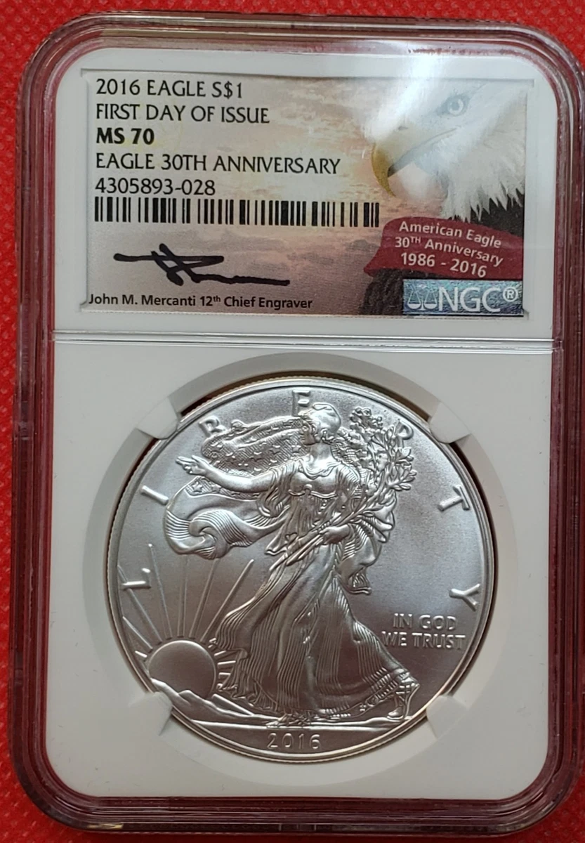 American Eagle MS 70 Graded 2016 Silver Bullion Coins for sale | eBay