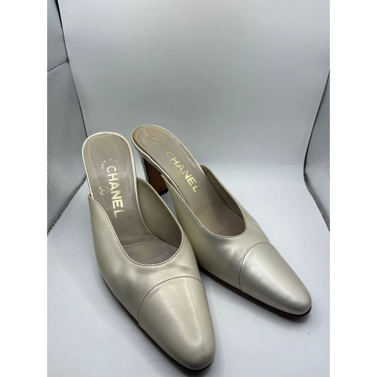 CHANEL White Heels for Women for sale - eBay