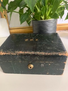 Antique jewellery box in need of restoration