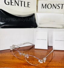 GentleMonster Sunglasses Jewelry - ORORA 02 Silver Frame Clear Lenses