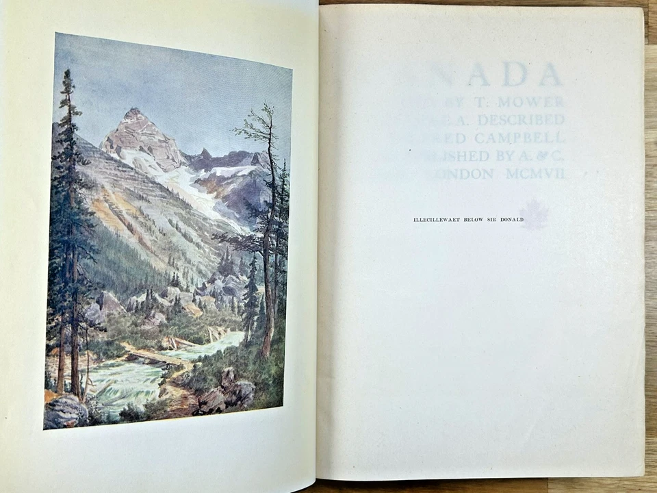1907 Canada Painted by T. Mower Martin and Described by Wilfred Campbell Foto 4 de 4
